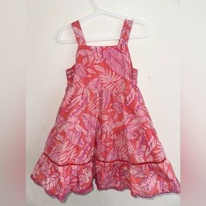 Pink Floral Kids Dress, Such a summer dress ,vibrant colors, used Once